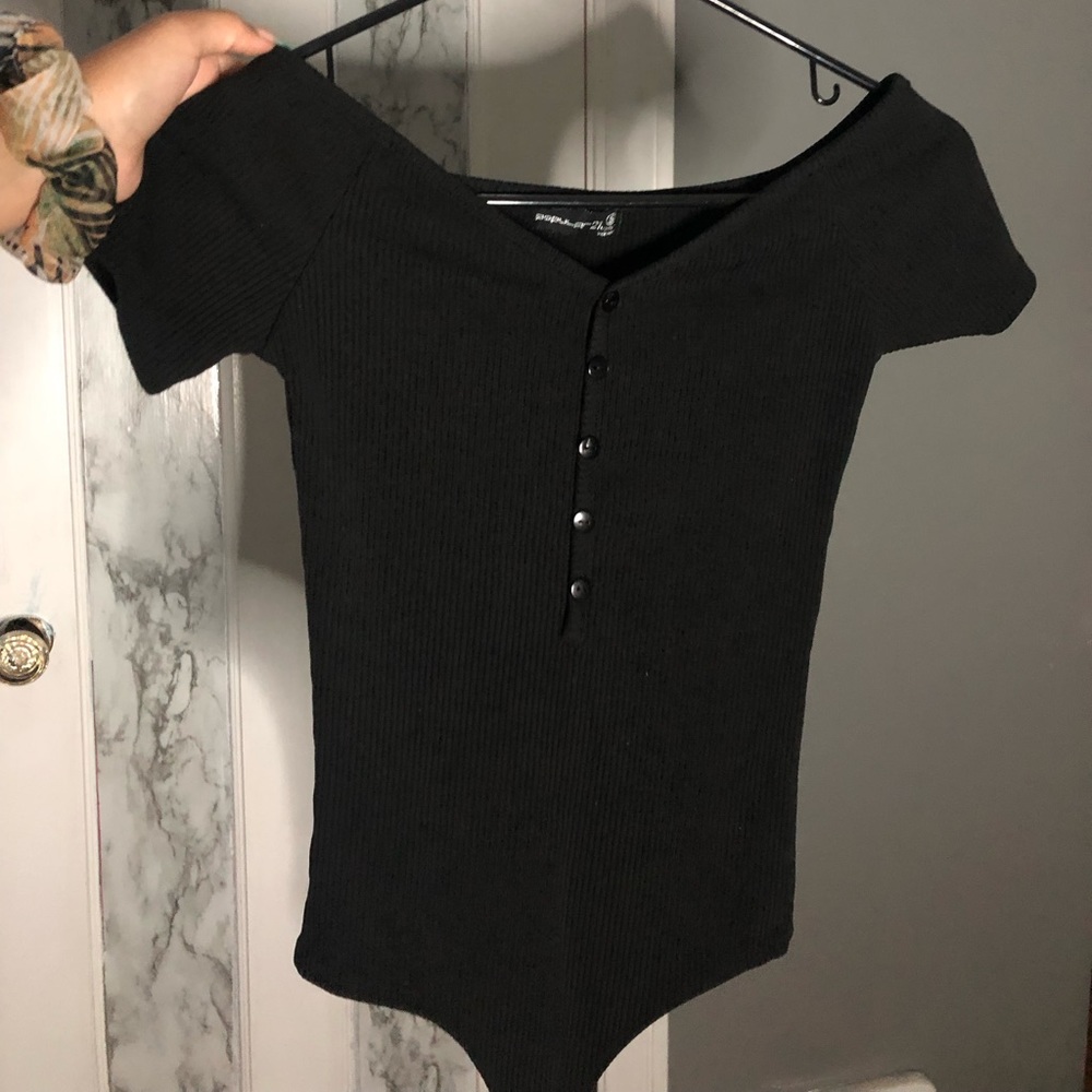 black off shoulder top